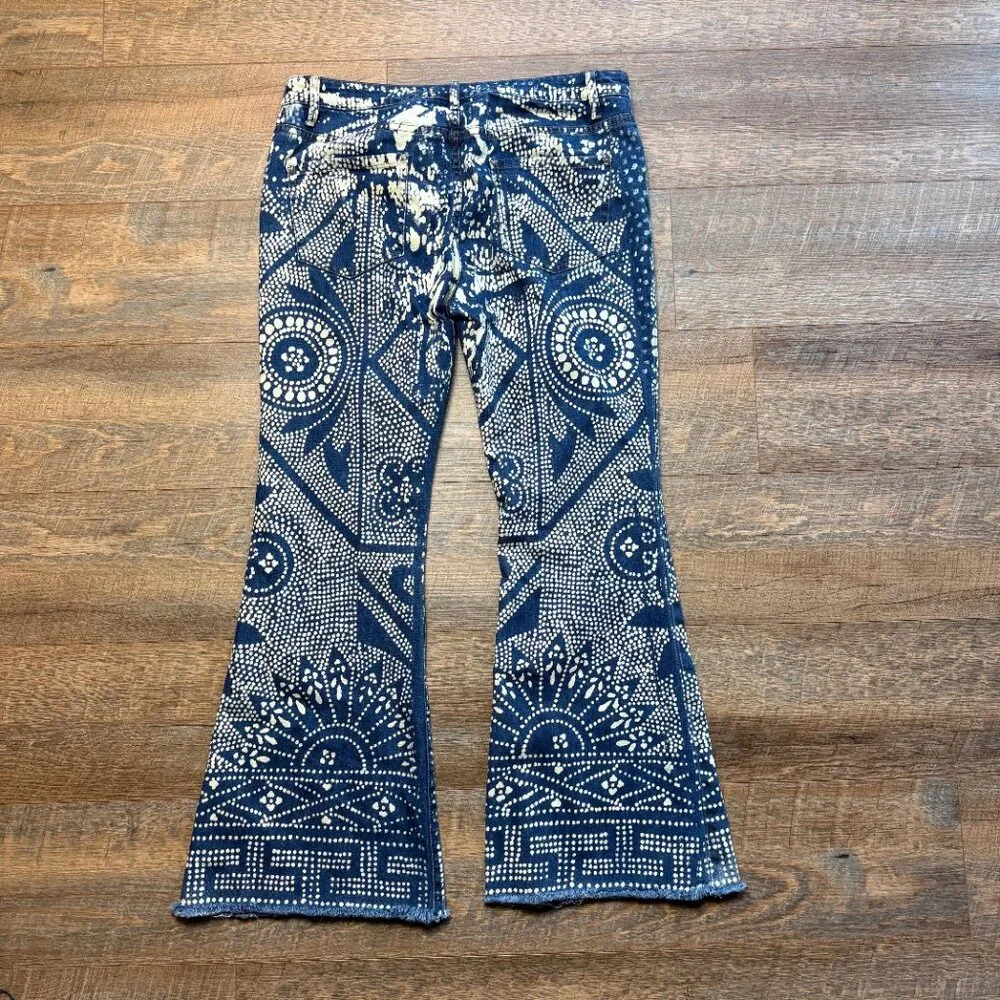 Women's Free People Bleached jeans Sz 31 Boho Fesitval Jeans - Picture 2 of 15